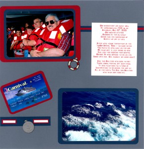2003 05 31 Carnival Triumph Cruise Kerrick-Rotchford Ship Muster Station