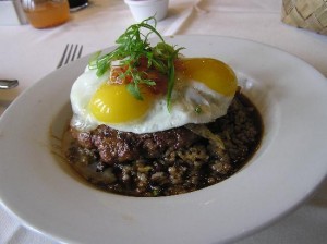 2013 10 28 Hawaii Hawaiian Hilton Hotel Lunch Loco Moco