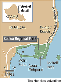 2013 10 29 Hawaii Kualoa Regional Park Map