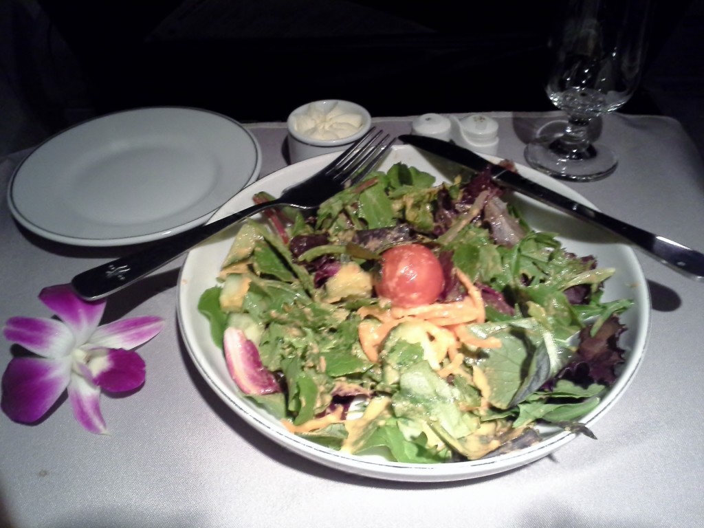 2013 10 26 First Class Dinner Salad