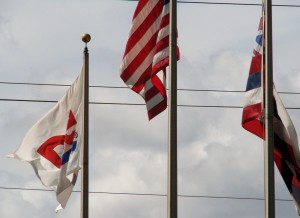 2013 10 29 Hawaii Dole Plantation Flags