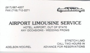 2007 02 16 New York City Airport Limousine Service Business Card