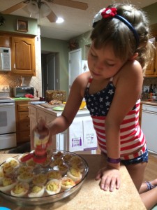 2014 07 04 Pool Party Lunch Deviled Eggs