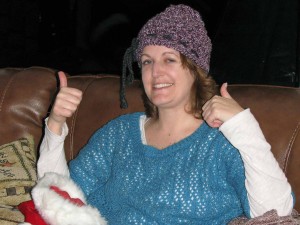 2012 12 26 Christmas KS Opening Gifts Holan two thumbs up