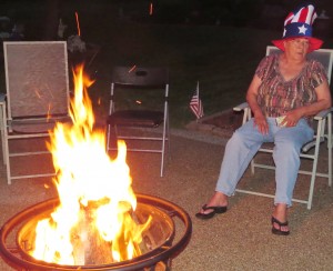 2014 07 04 Fire Pit Fire