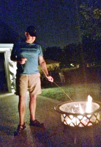 2014 07 04 Fire Pit Marshmellows Steve