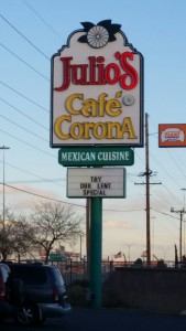 2015 03 19 El Paso Julio's Cafe Corona Sign