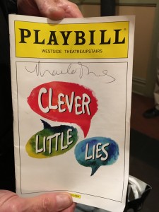2015 11 28 New York Clever Little Lies Playbill signed
