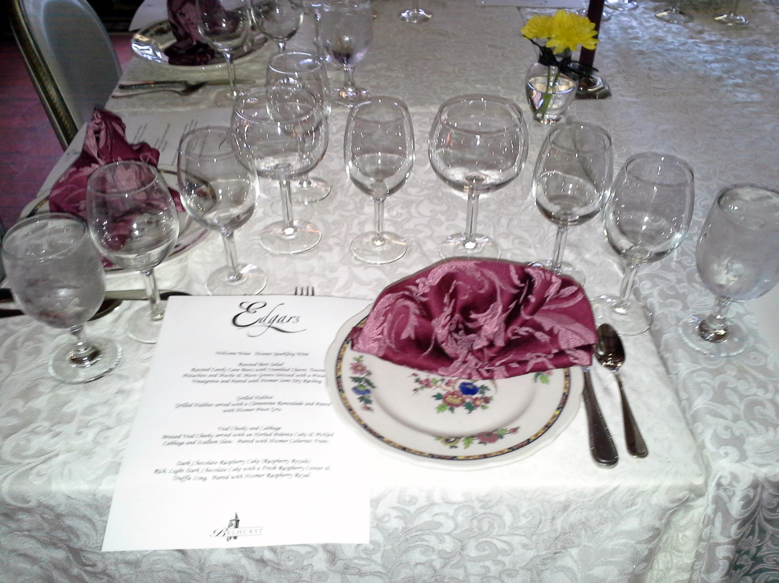 Wine Pairing Dinner Nana's Backyard Thoughts