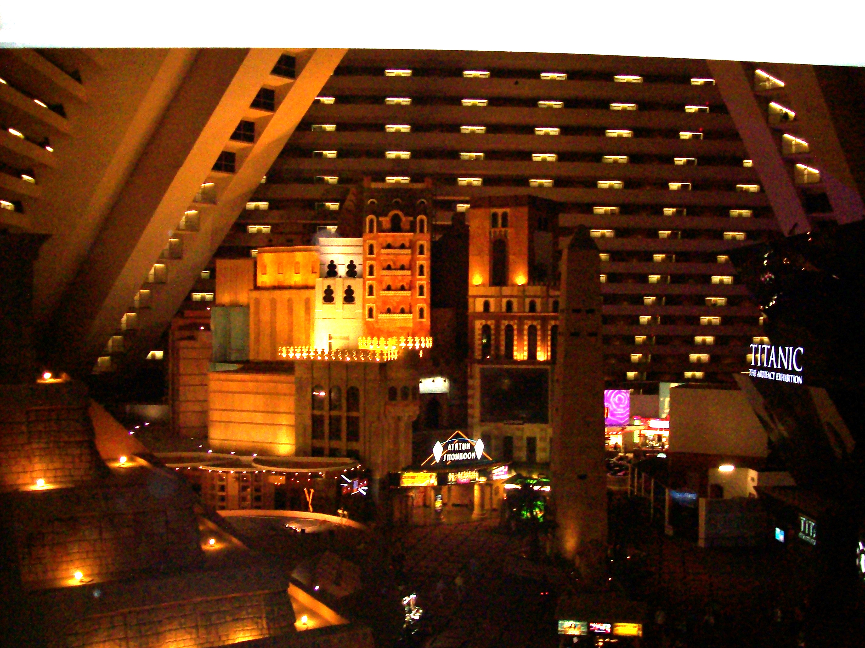 Luxor Hotel Casino Inside